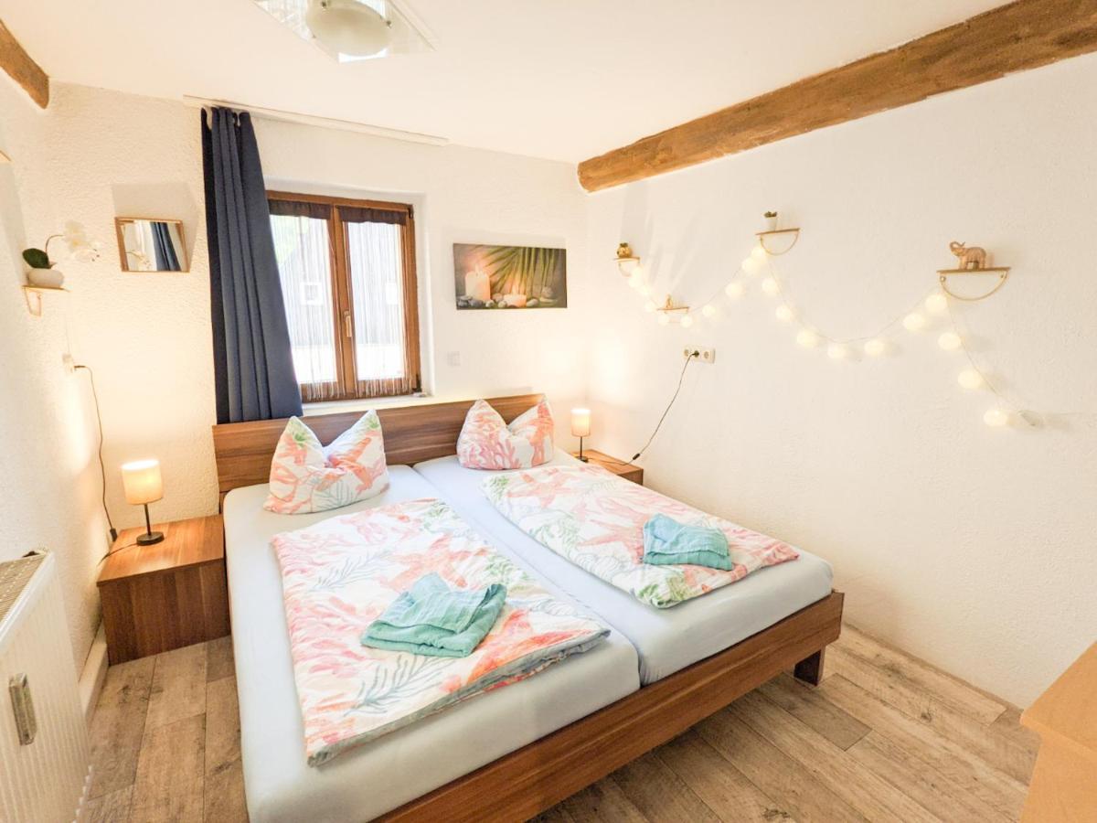 Ferienwohnung Urlaubstraum mit Pool, Terrasse&Fluss im Garten - UT Sebnitz Exterior foto